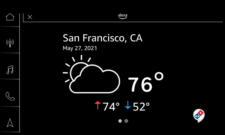 Vinfast Weather Display Card