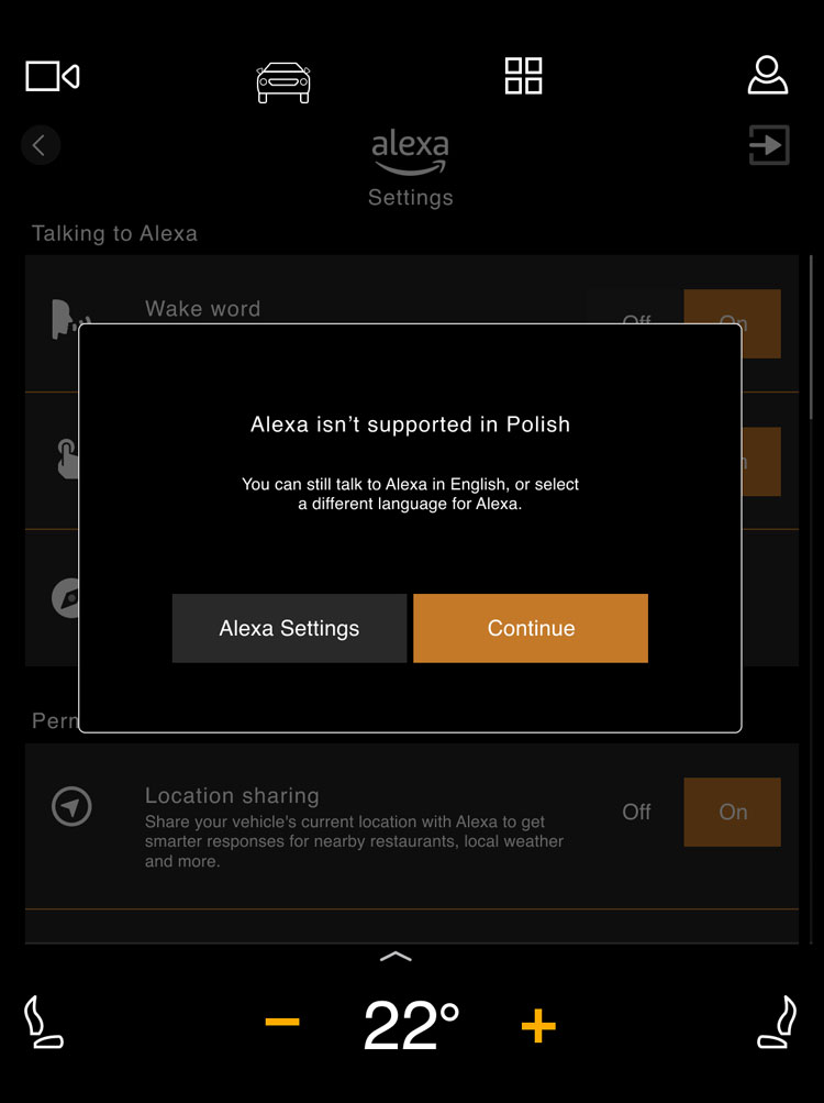 Audi Unsupported Language Lightbox