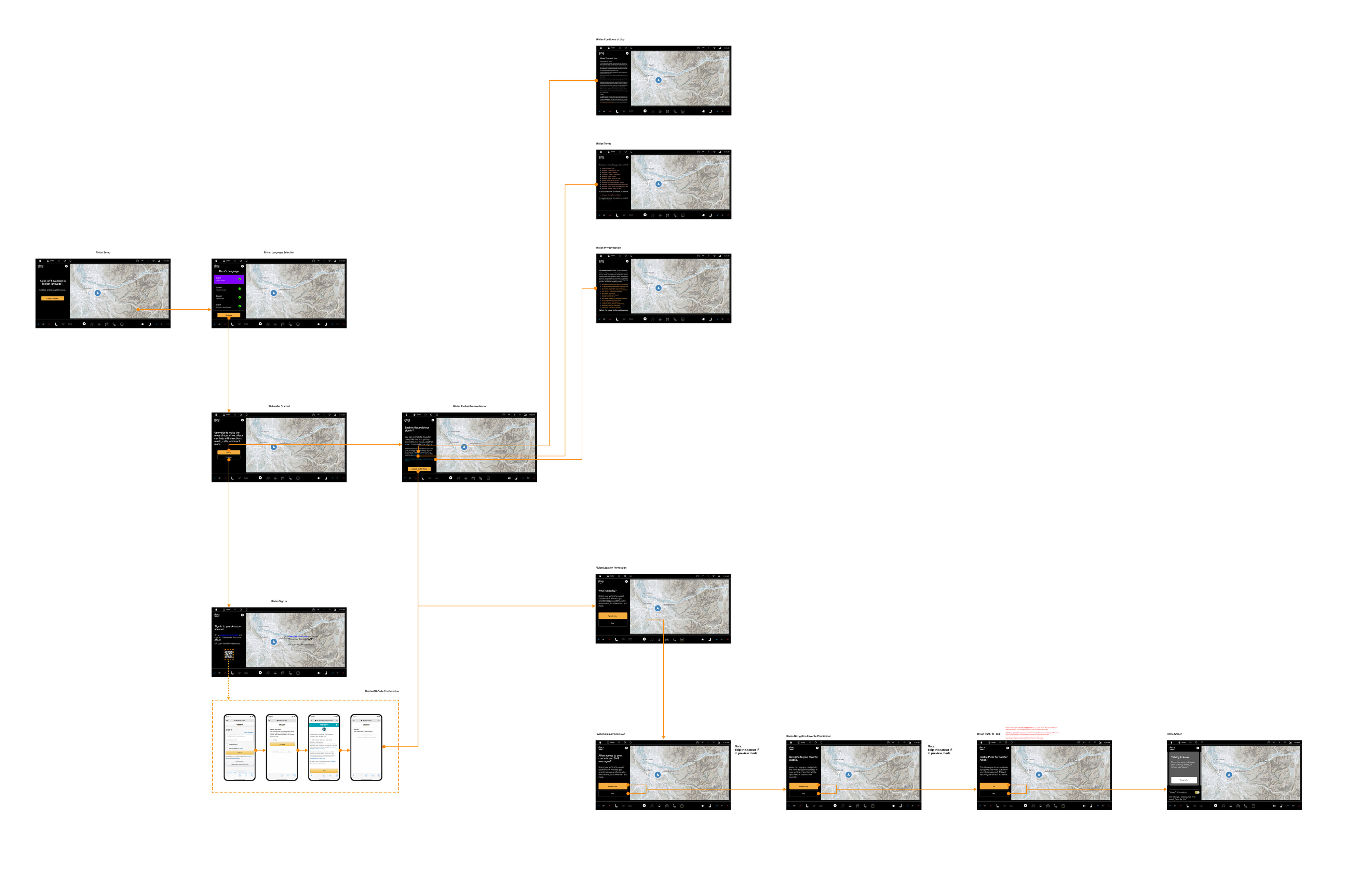 Alexa Setup flow for Riviaw sidedrawer